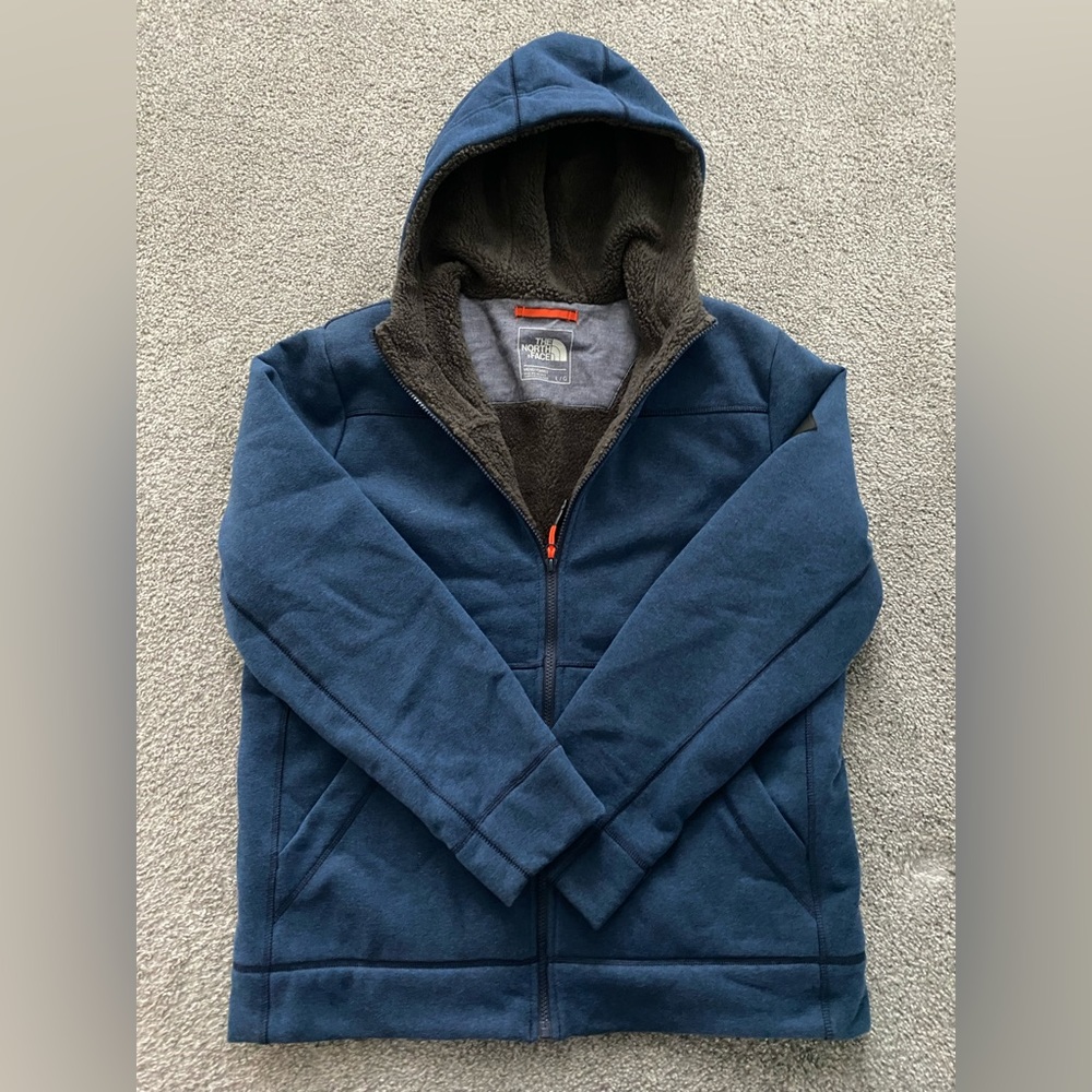 The North Face Mens Zip Up Sweatshirt Waterproof Size L